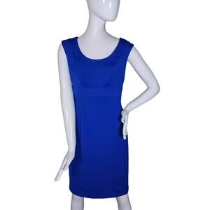 Maggy London Bodycon Dress Size Small Royal Blue Sleeveless Zipper Closure Back